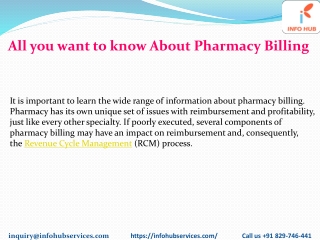 All You want to know about Pharmacy Billing