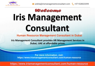 Human Resource Management Consultant in Dubai, UAE