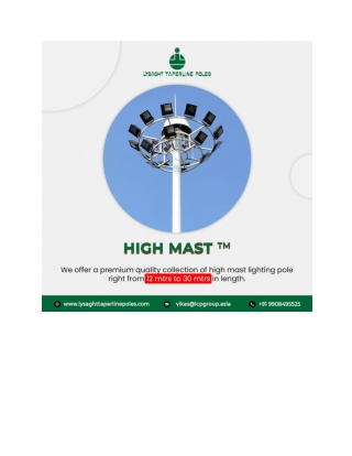 High mast supplier In South Asia