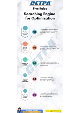 Top Five Rules For SEO PDF