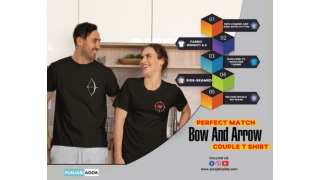 Stylish Bow Arrow Couple T Shirts Online – Punjabi Adda