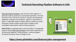 Technical Recruiting Pipeline Software In USA