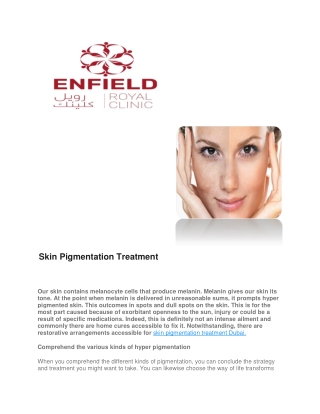 skin pigmentation treatment