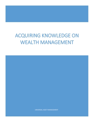 Acquiring Knowledge on Wealth Management