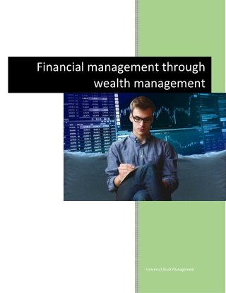 Financial management through wealth management