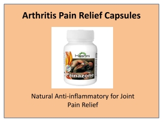 Permanent Joint Pain Relief with Painazone Capsule