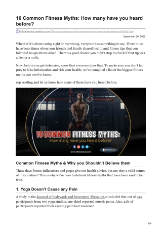 vfitnessclub.medium.com-10 Common Fitness Myths How many have you heard before