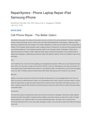 RepairXpress - Phone Laptop Repair iPad Samsung iPhone