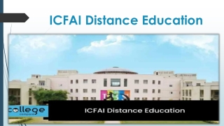 ICFAI Distance Education