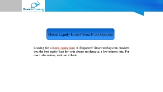 Home Equity Loan | Smart-towkay.com