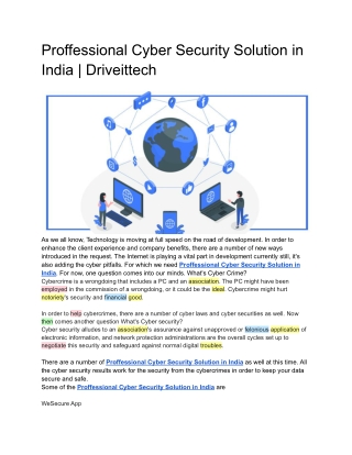 Proffessional Cyber Security Solution in India _ Driveittech