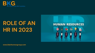 Role of an HR in 2023