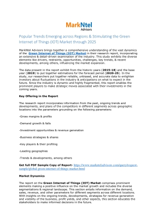 Industrial Internet of Things (IIoT) Market Analysis, 2020