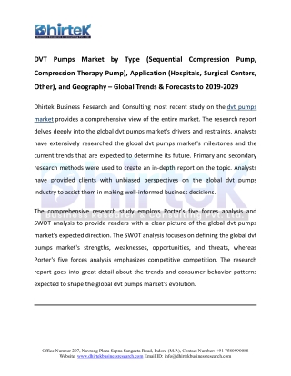 DVT Pumps Market