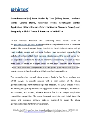 Gastrointestinal (GI) Stent Market