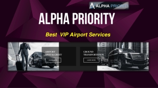 VIP Airport Concierge Services | AlphaPriority Airport Services