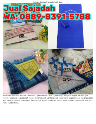 O88ᑫ•8ᣮᑫl•5788 (WA) Harga Sajadah Travel Harga Sajadah Batik Pekalongan