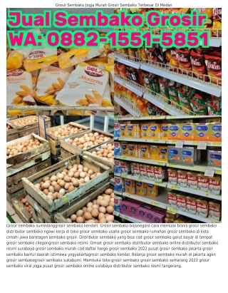 Ö882•I55I•585I (WA) Strategi Bisnis Grosir Sembako Grosir Sembako Kepanjen