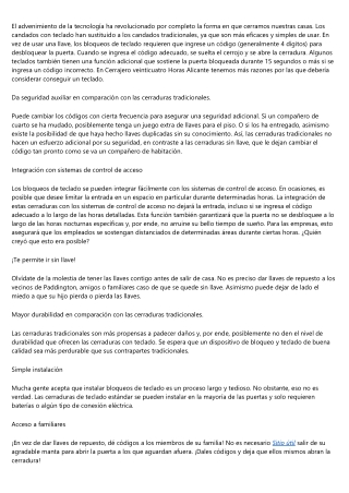 Los increibles de emplear un bloqueo de teclado
