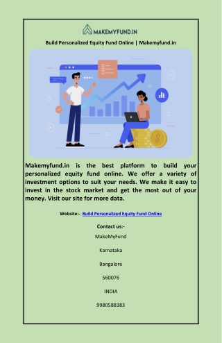 Build Personalized Equity Fund Online | Makemyfund.in