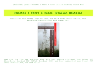 [Download] [epub]^^ Fumetto a ferro e fuoco (Italian Edition) Online Book