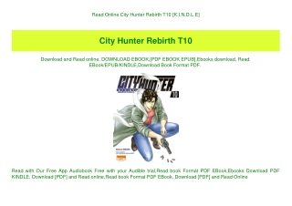 Read Online City Hunter Rebirth T10 [K.I.N.D.L.E]