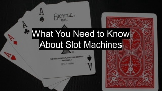 What You Need to Know About Slot Machines (2)