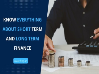 Know everything about short term and long term finance