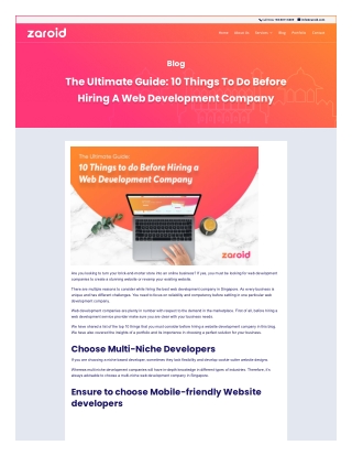 Ultimate guide_ 10 Things To Do Before Hiring A Web development company