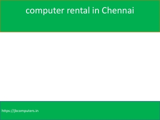 computer rental in Chennai