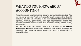 What Do You Know About Accounting?