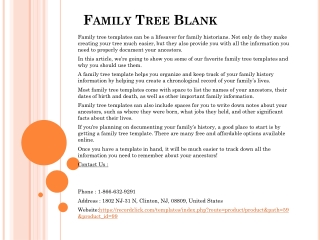 Family Tree Blank