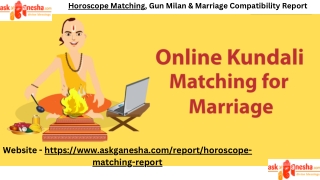 Best Horoscope Matching, Gun Milan & Marriage Compatibility Report
