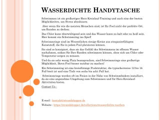 Wasserdichte Handytasche