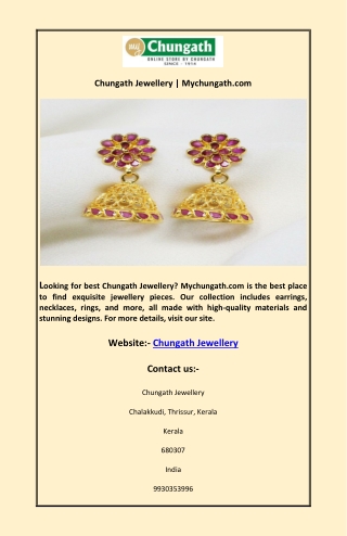 Chungath Jewellery | Mychungath.com