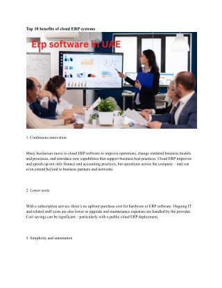 Erp software in UAE