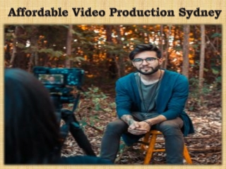 Affordable Video Production Sydney