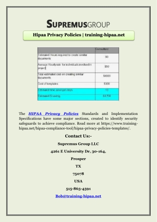 Hipaa Privacy Policies | training-hipaa.net