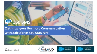 Optimize your Business Communication with Salesforce 360 SMS APP60 SMS App