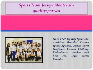 Sports Team Jerseys Montreal - qualitysport.ca