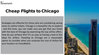 Cheap Flights to Chicago - FaresMatch