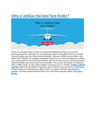 JetBlue best fare