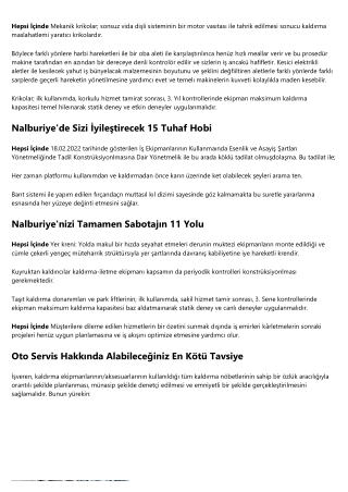 Kaldırma Ekipmanları ile Başarmak Neden Daha Kolay? Hepsi İçinde