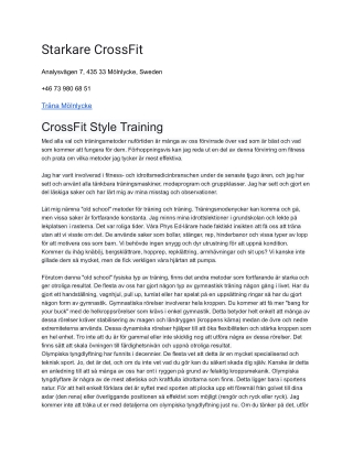 Starkare CrossFit