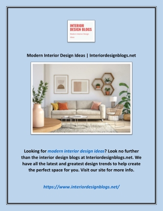 Modern Interior Design Ideas | Interiordesignblogs.net