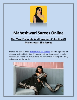 Maheshwari Sarees Online The Most Elaborate And Luxurious Collection Of Maheshwari Silk Sarees