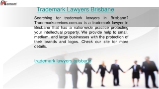 Trademark Lawyers Brisbane Trademarkservices.com.au