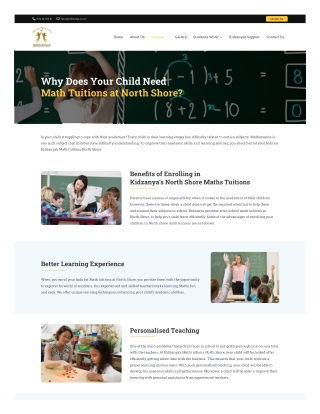 After School Maths Tutors North Shore