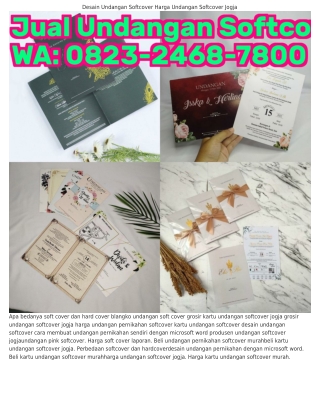 ౦823–2468–ᜪ8౦౦ (WA) Kartu Undangan Softcover Jual Kartu Undangan Softcover