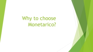 Why to choose Monetarico?